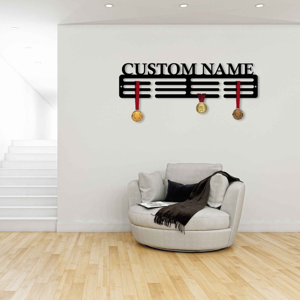 Custom Medal Hanger Metal Wall Art Decor - BrossHome Metal Wall Art