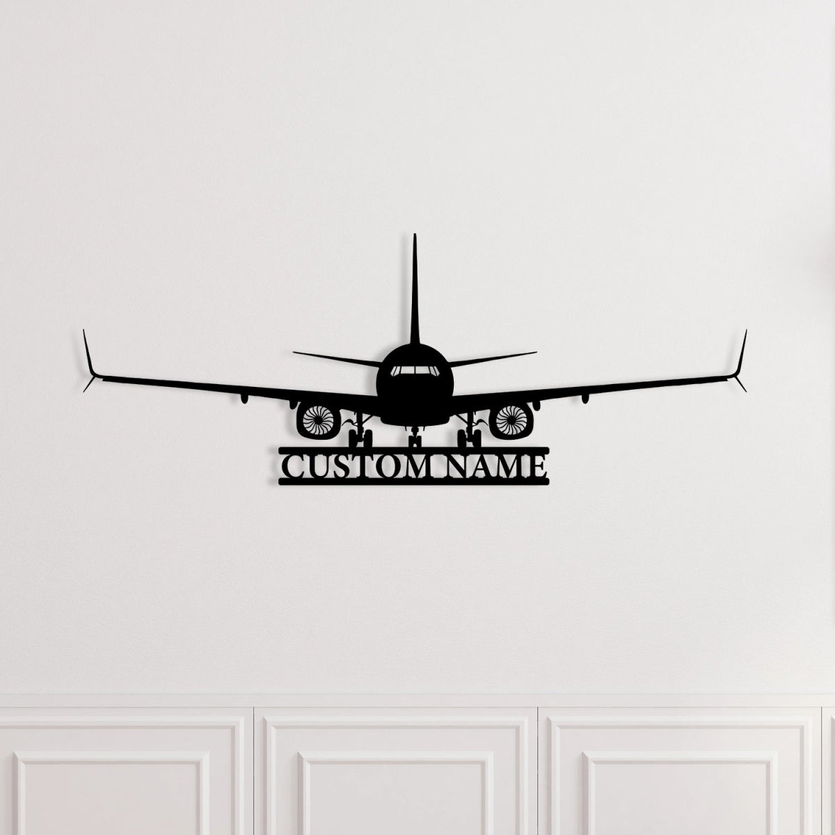Custom Metal Airplane Wall Art - Personalized Aviation Decor for Office, Game Room, or Home - BrossHome Metal Wall Art