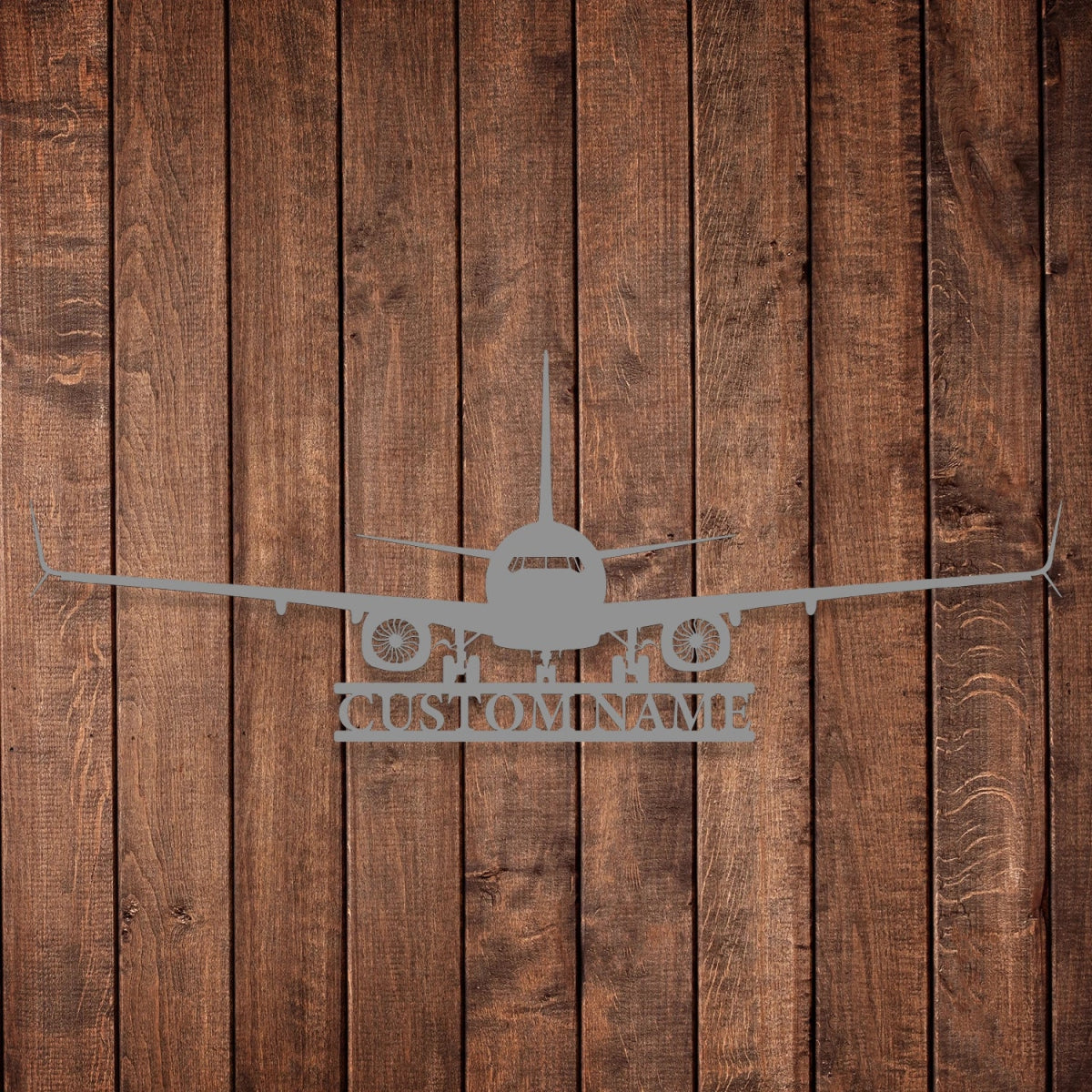 Custom Metal Airplane Wall Art - Personalized Aviation Decor for Office, Game Room, or Home - BrossHome Metal Wall Art