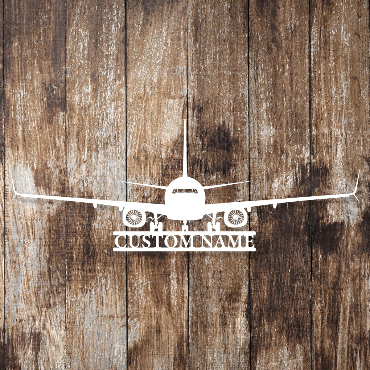 Custom Metal Airplane Wall Art - Personalized Aviation Decor for Office, Game Room, or Home - BrossHome Metal Wall Art