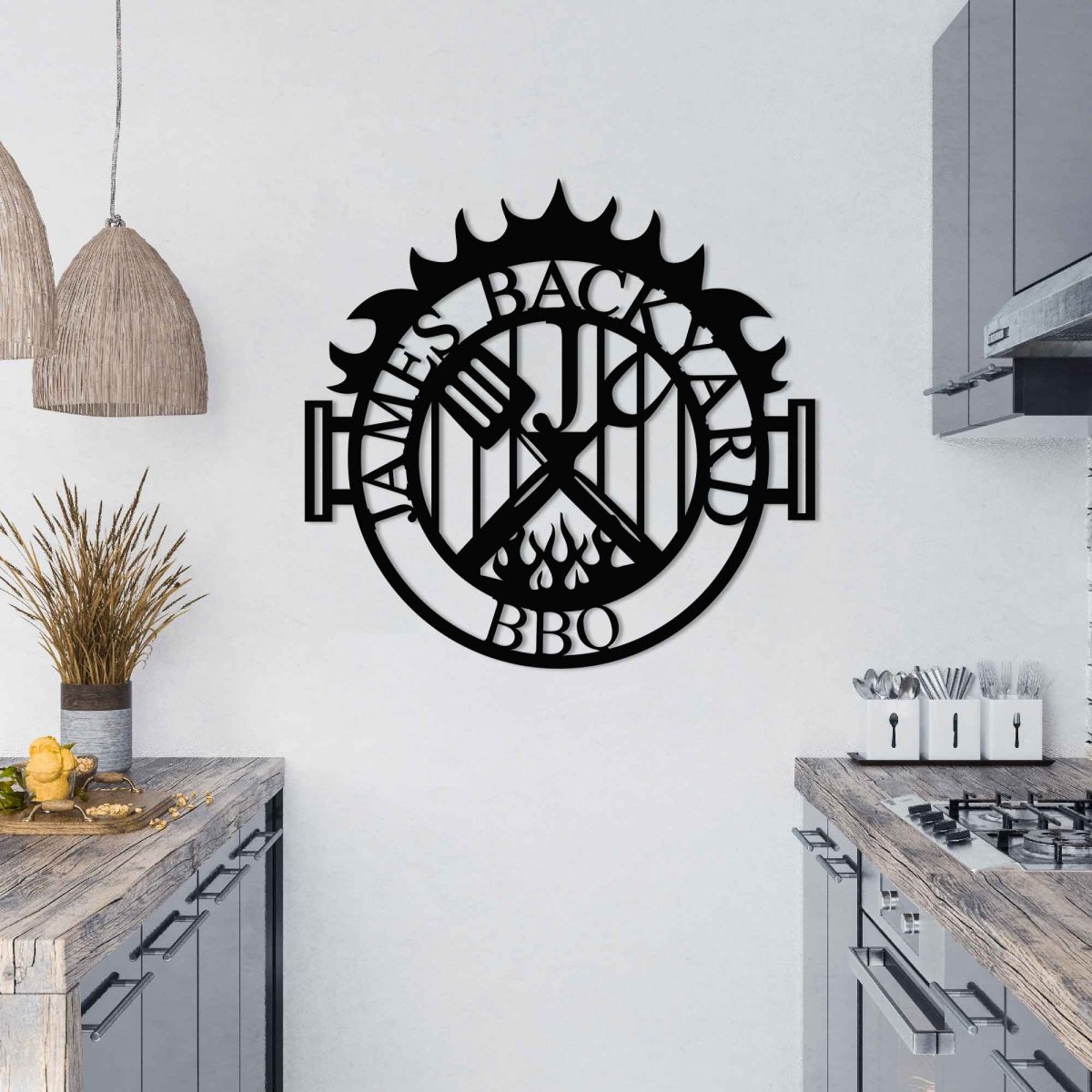 Custom Metal Bbq Sign - BrossHome Metal Wall Art