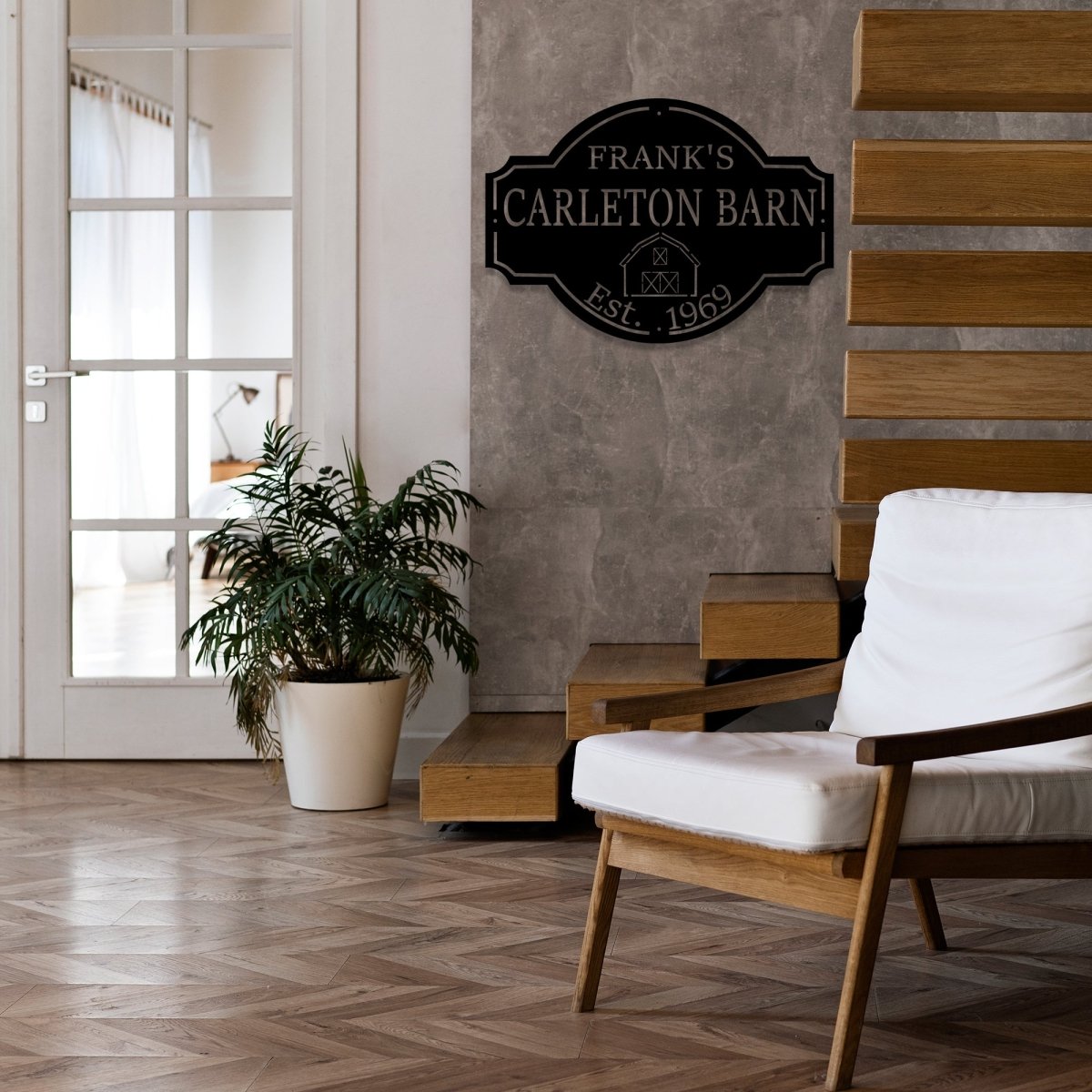 Custom Metal Farm Sign (With Family Name and Established Date) - BrossHome Metal Wall Art