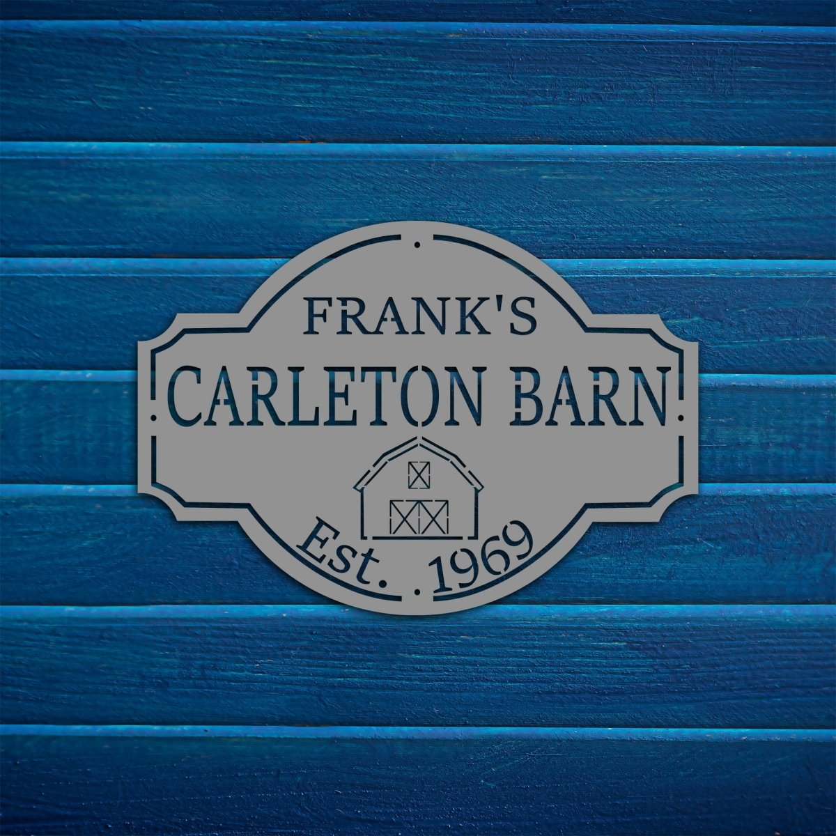 Custom Metal Farm Sign (With Family Name and Established Date) - BrossHome Metal Wall Art
