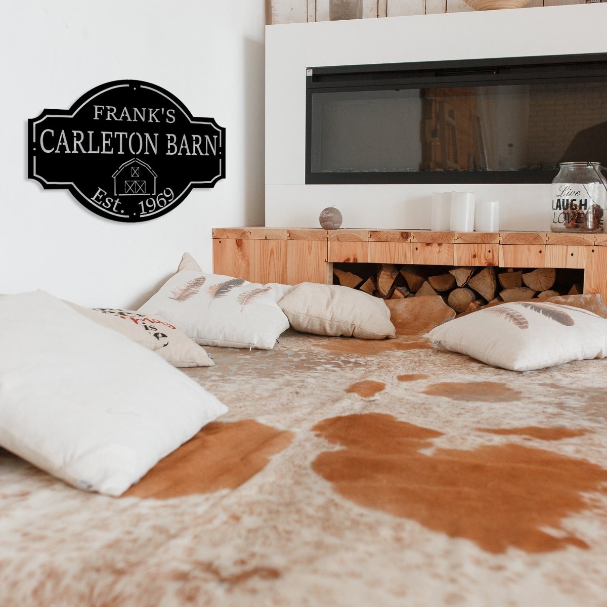 Custom Metal Farm Sign (With Family Name and Established Date) - BrossHome Metal Wall Art