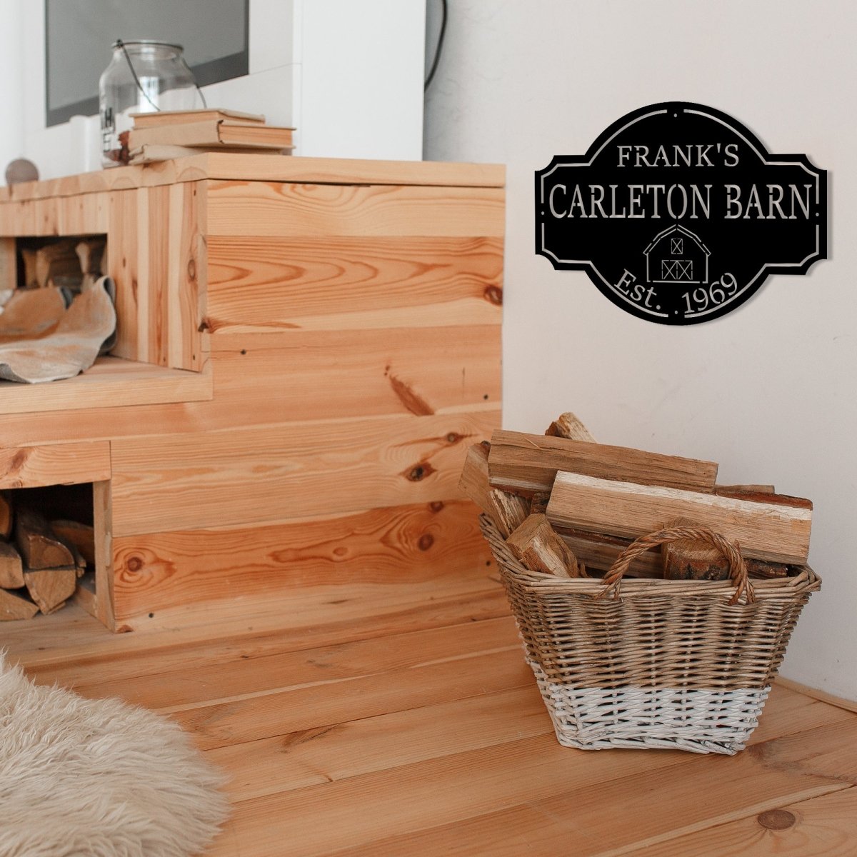 Custom Metal Farm Sign (With Family Name and Established Date) - BrossHome Metal Wall Art