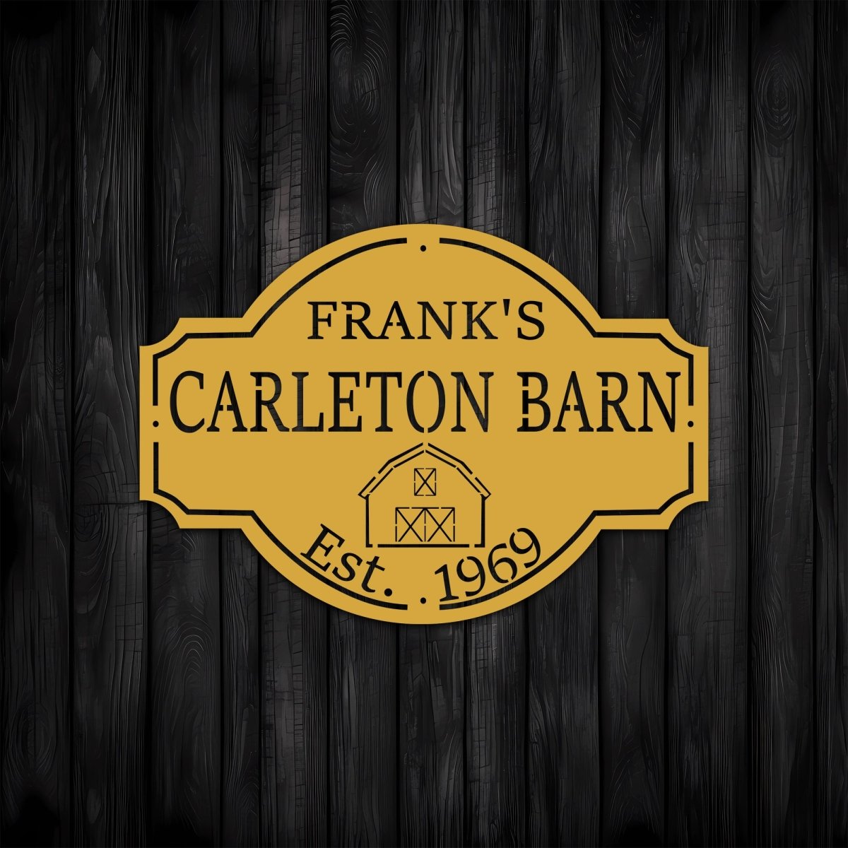 Custom Metal Farm Sign (With Family Name and Established Date) - BrossHome Metal Wall Art