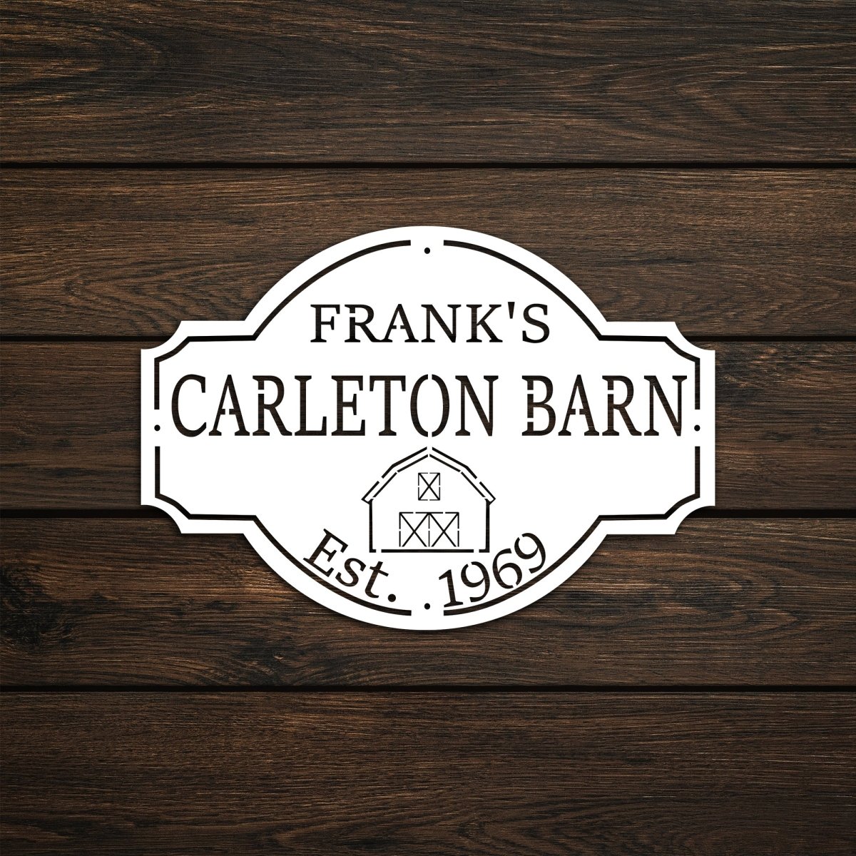 Custom Metal Farm Sign (With Family Name and Established Date) - BrossHome Metal Wall Art