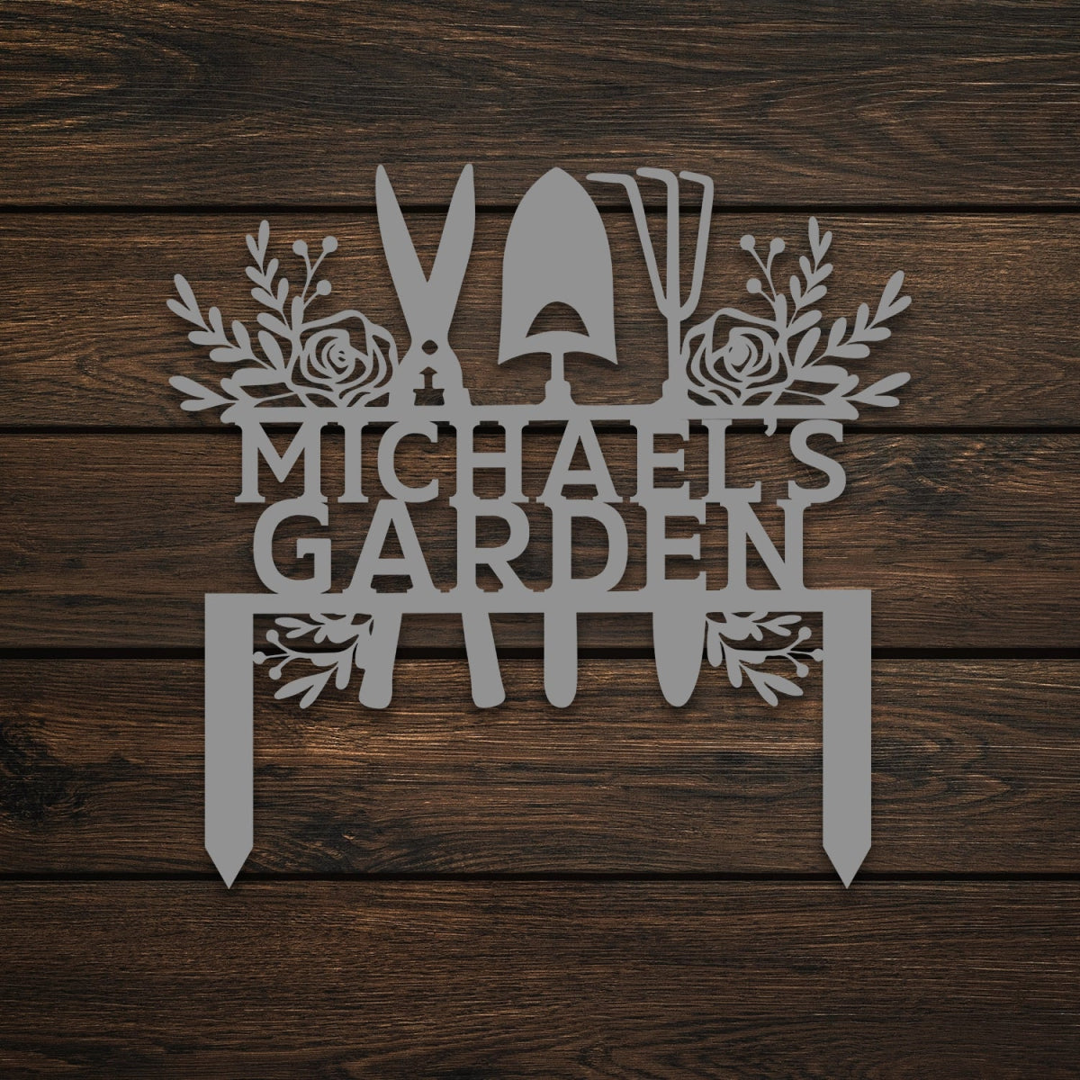 Custom Metal Garden Sign Stake Decor - BrossHome Metal Wall Art