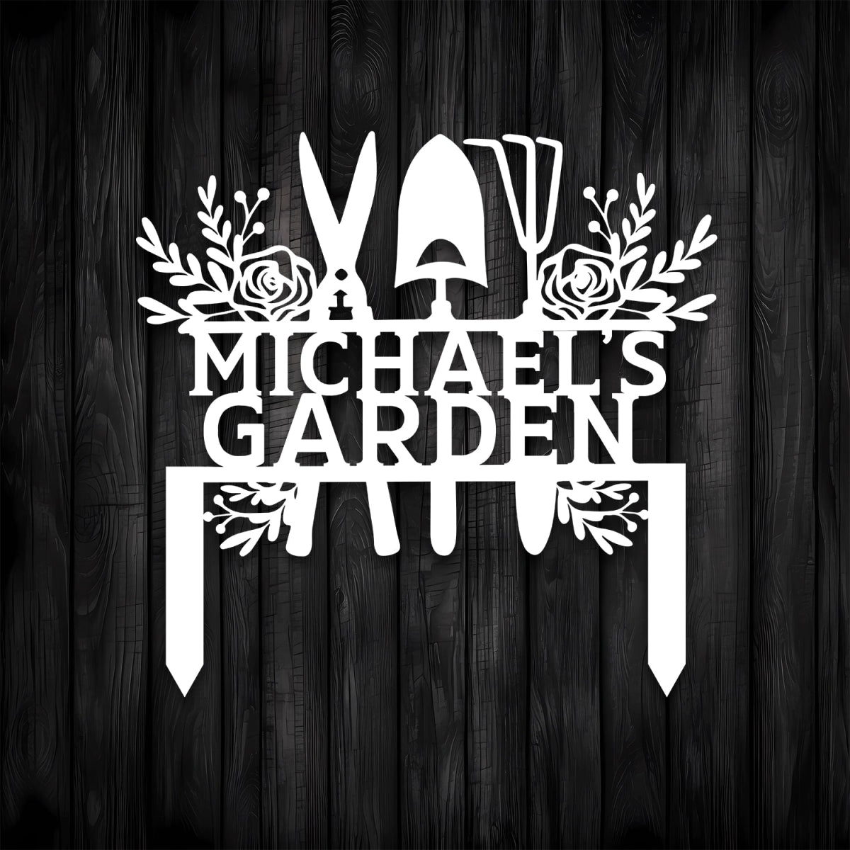 Custom Metal Garden Sign Stake Decor - BrossHome Metal Wall Art