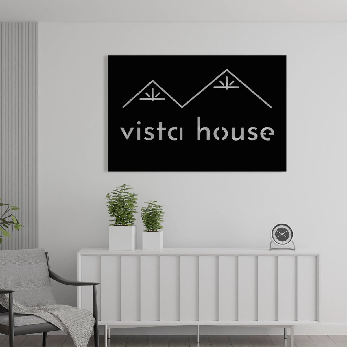 Custom Metal Logo Wall Art - BrossHome Metal Wall Art