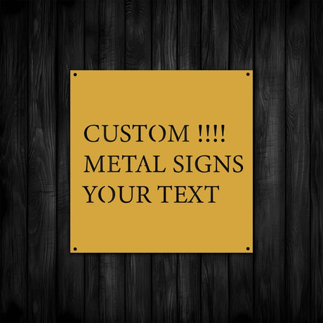 Custom Metal Sign - BrossHome Metal Wall Art