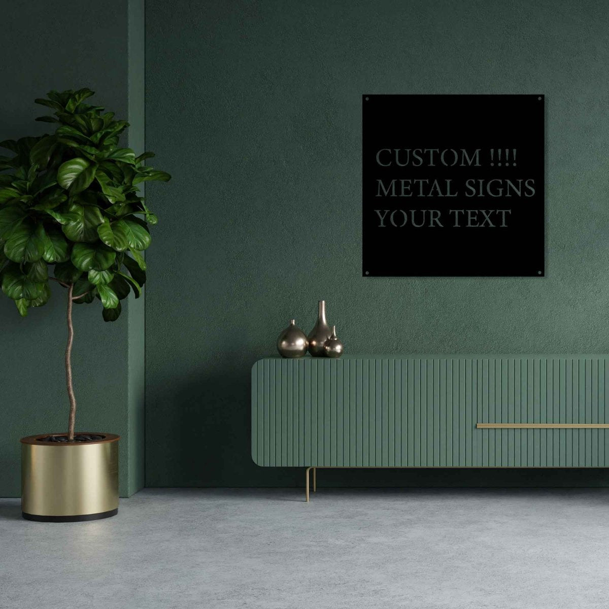 Custom Metal Sign - BrossHome Metal Wall Art