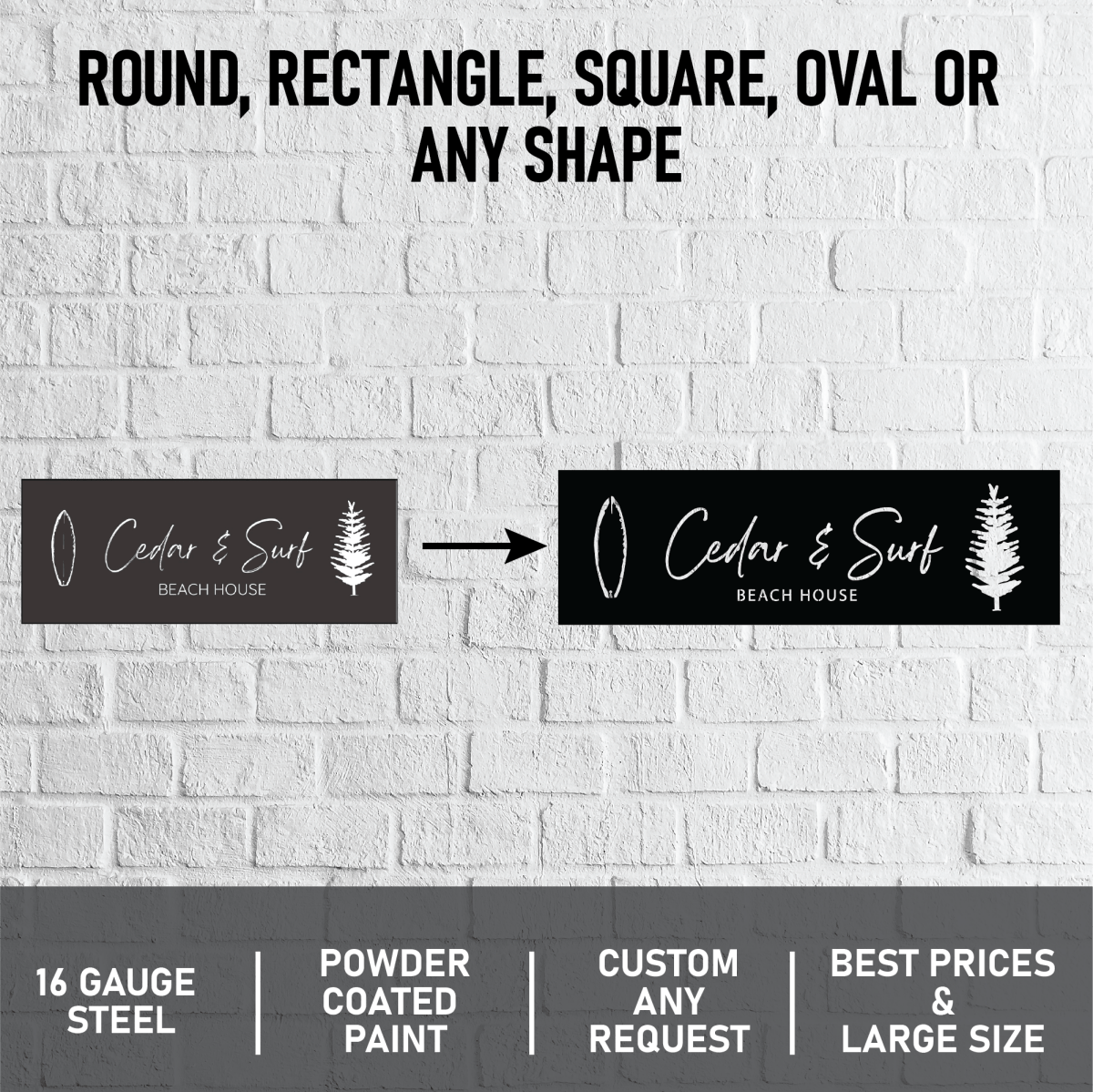 Custom Metal Sign (Custom for You) - BrossHome Metal Wall Art