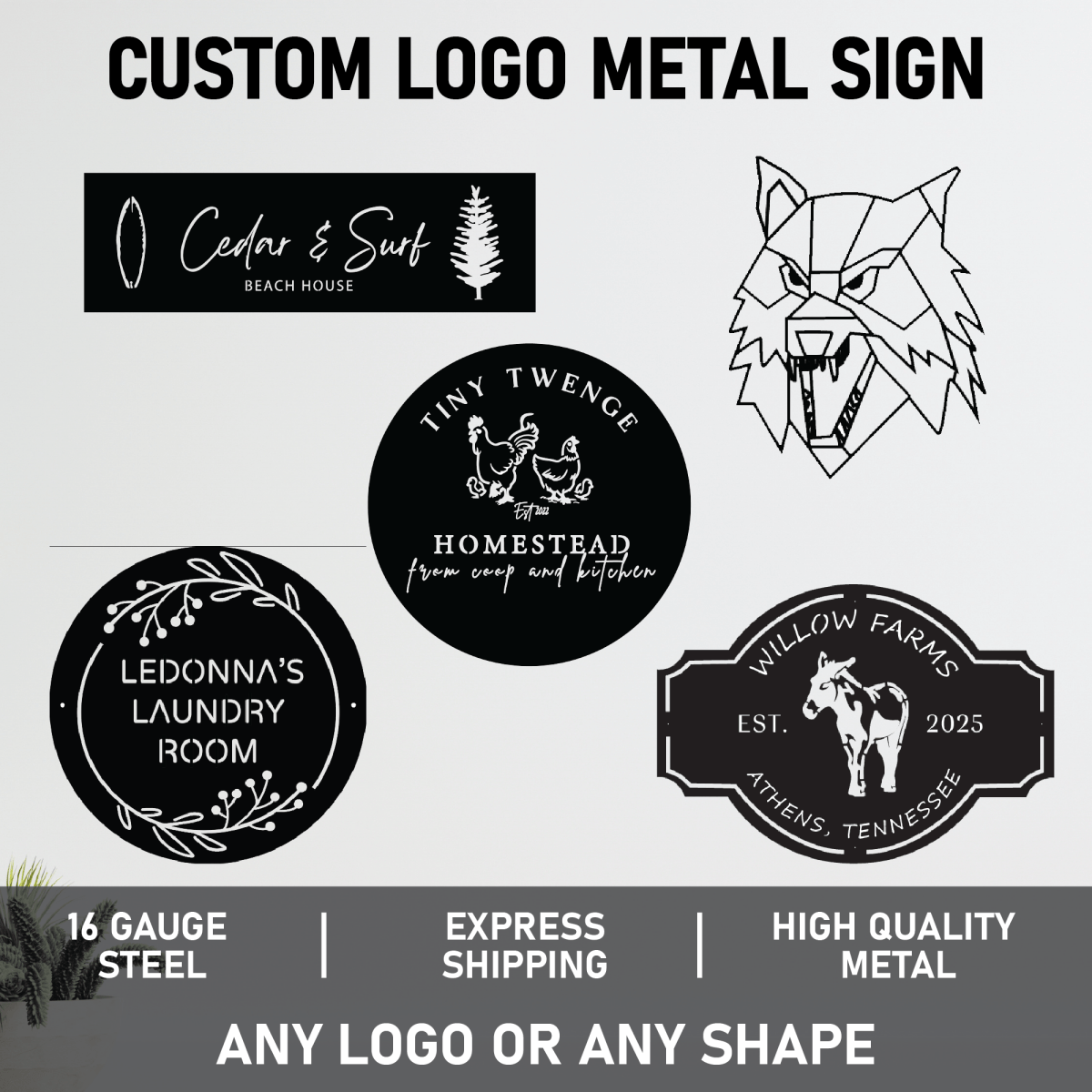 Custom Metal Sign (Custom for You) - BrossHome Metal Wall Art