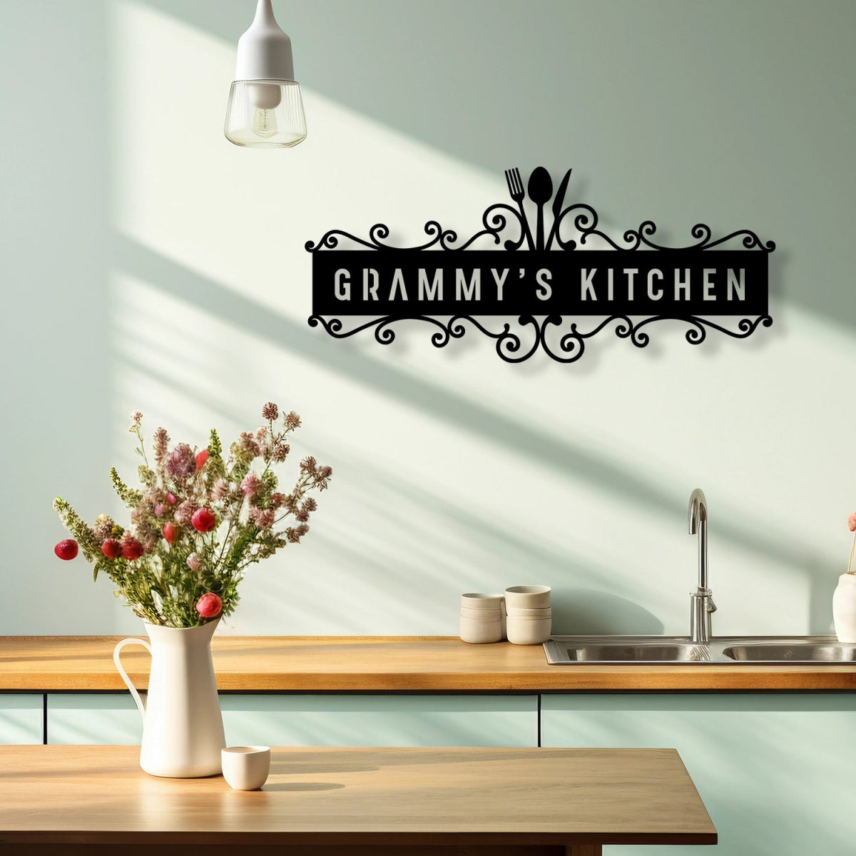 Custom Metal Wall Art For Kitchen - BrossHome Metal Wall Art