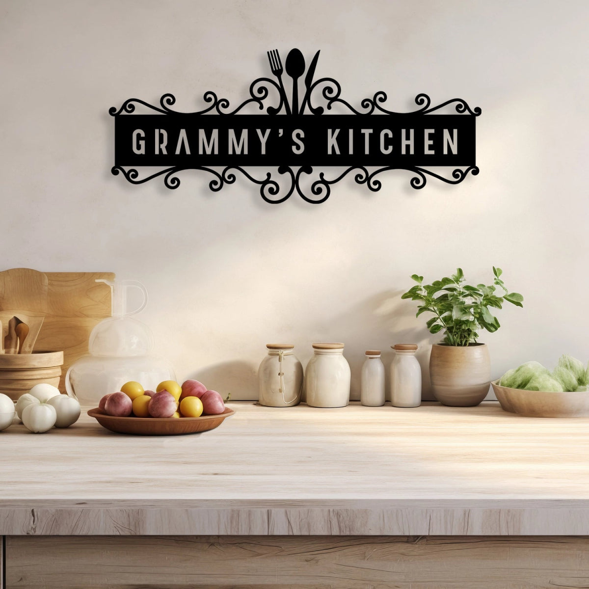 Custom Metal Wall Art For Kitchen - BrossHome Metal Wall Art