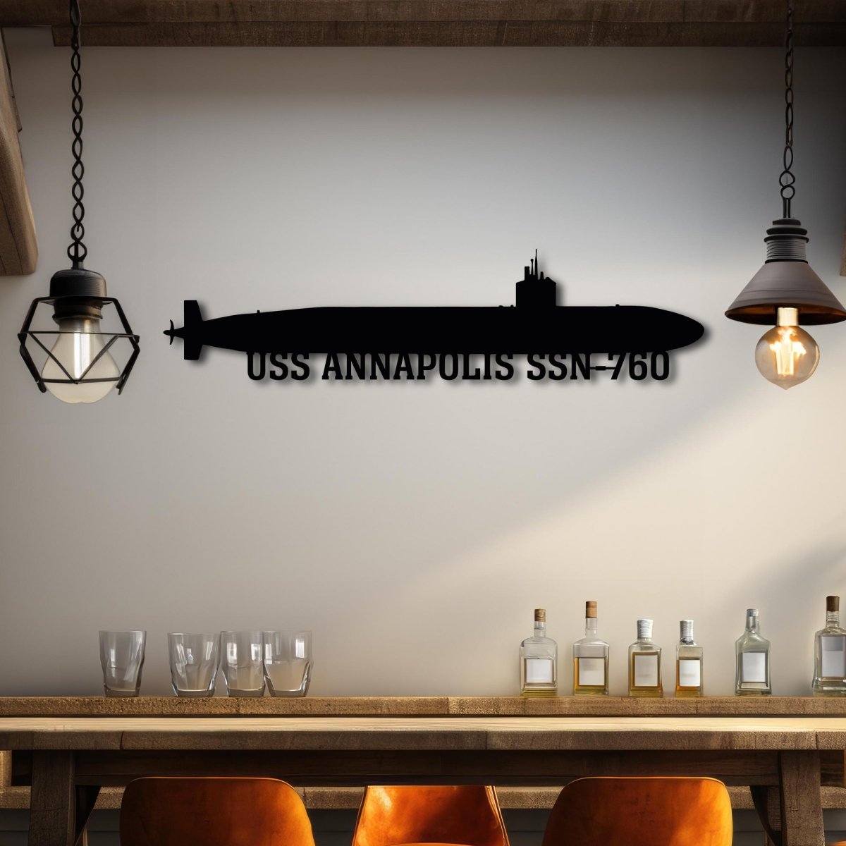 Custom Navy Ship Metal Wall Art - BrossHome Metal Wall Art