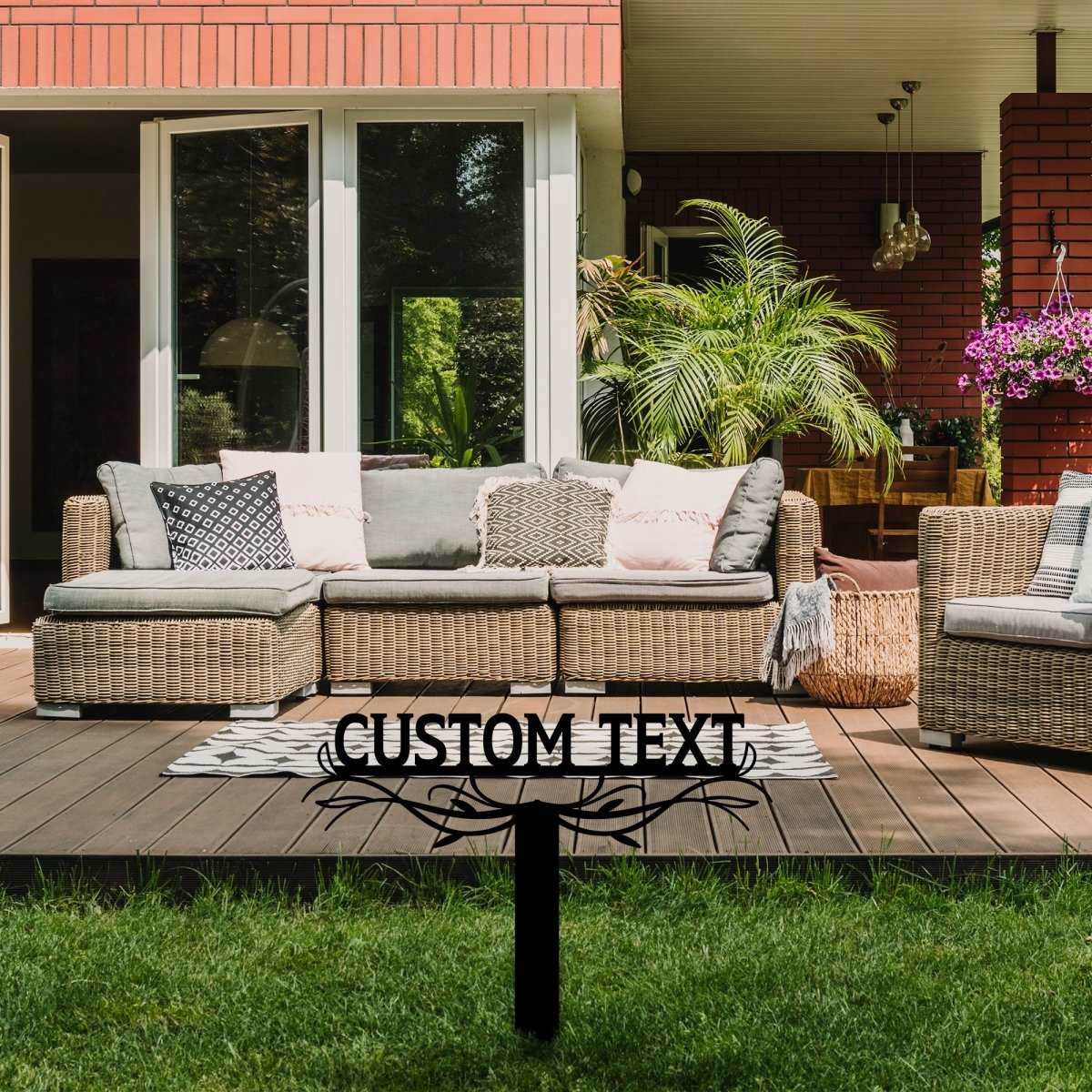Custom Stake Metal Garden Sign - BrossHome Metal Wall Art