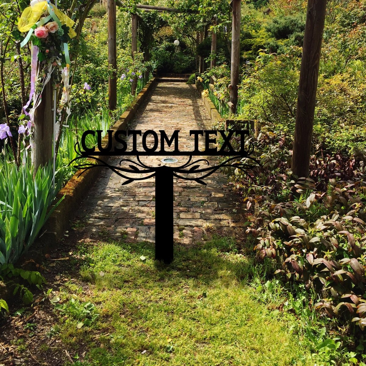 Custom Stake Metal Garden Sign - BrossHome Metal Wall Art