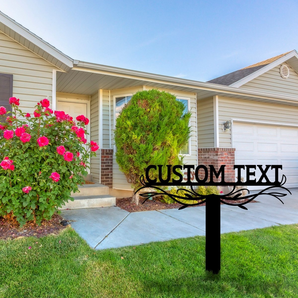 Custom Stake Metal Garden Sign - BrossHome Metal Wall Art