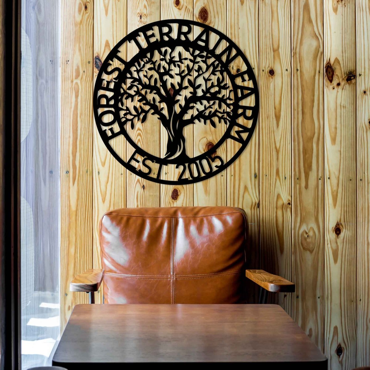 Custom Tree Metal Garden Sign Wall Art Decor - BrossHome Metal Wall Art