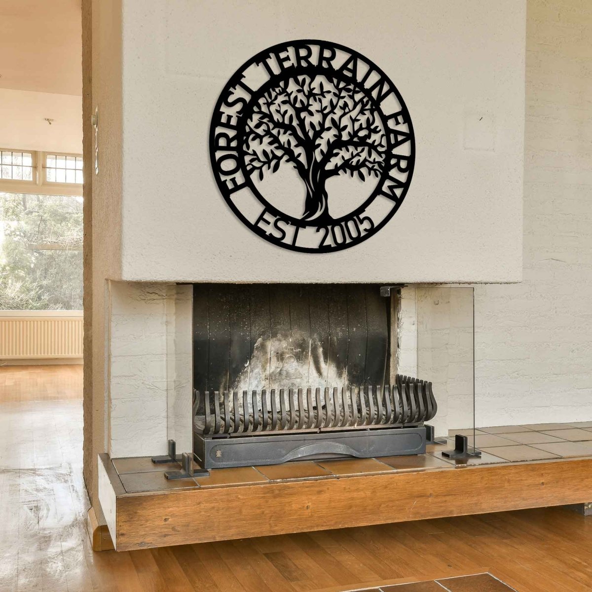 Custom Tree Metal Garden Sign Wall Art Decor - BrossHome Metal Wall Art
