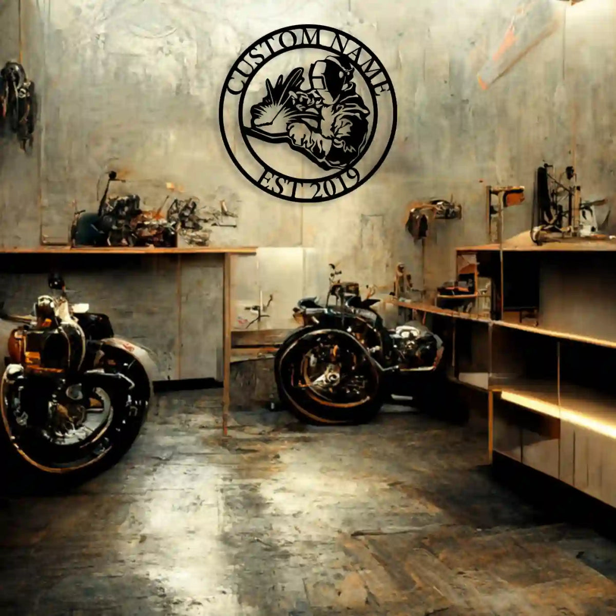 Custom Welder's Pride Emblem - BrossHome Metal Wall Art