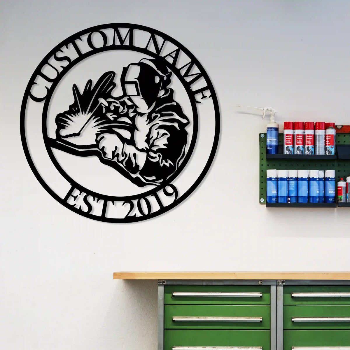 Custom Welder's Pride Emblem - BrossHome Metal Wall Art