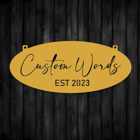 Customizable Garden Welcome Sign - BrossHome Metal Wall Art