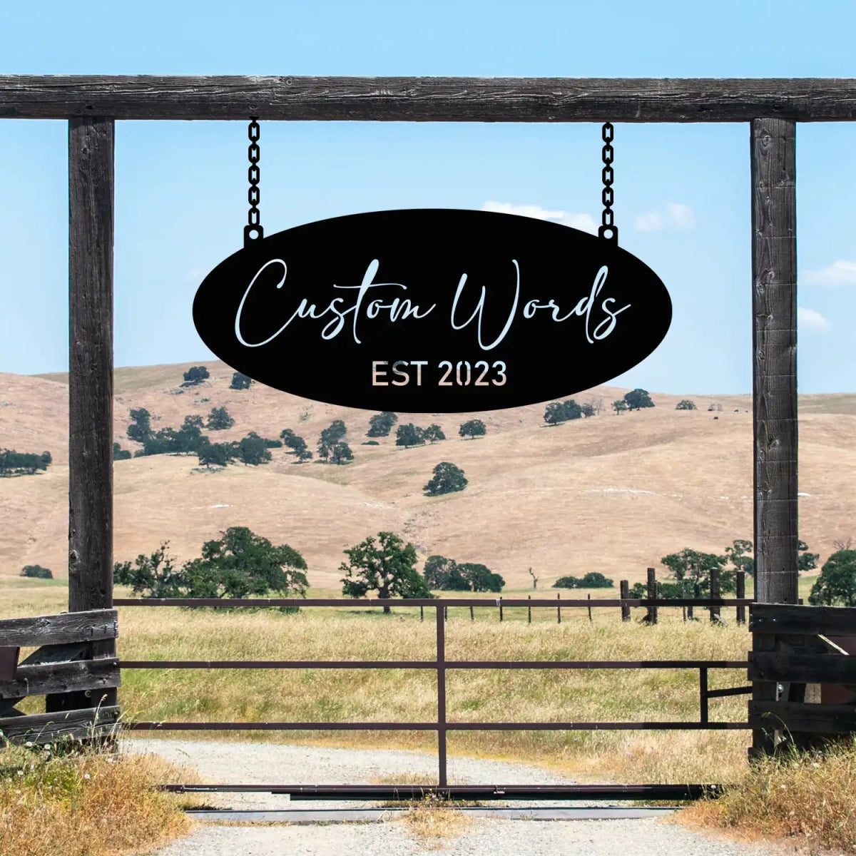 Customizable Garden Welcome Sign - BrossHome Metal Wall Art