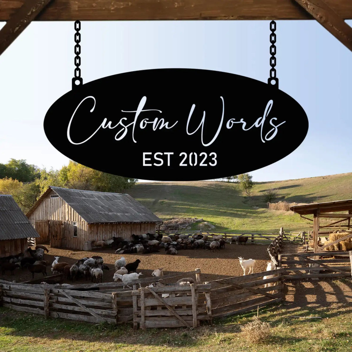 Customizable Garden Welcome Sign - BrossHome Metal Wall Art