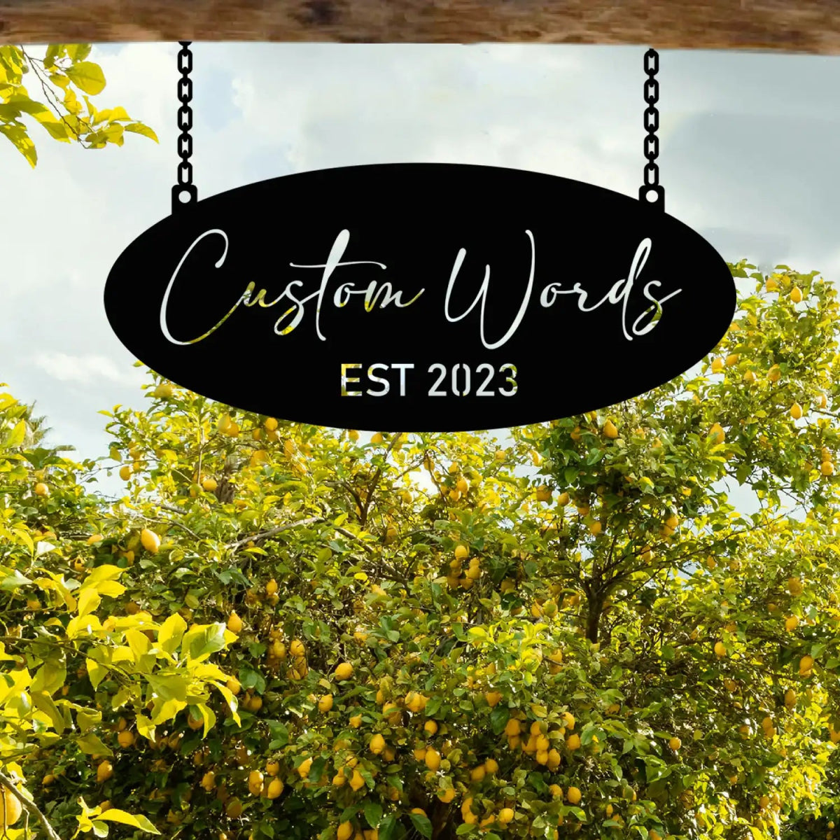 Customizable Garden Welcome Sign - BrossHome Metal Wall Art