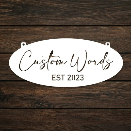 Customizable Garden Welcome Sign - BrossHome Metal Wall Art