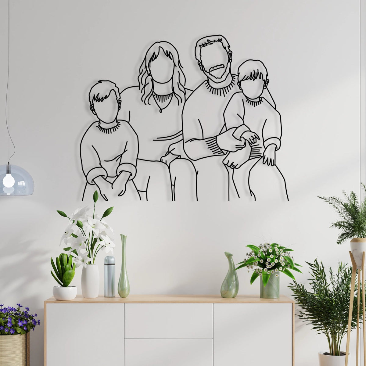 Customizable Metal Family Poster Wall Art - BrossHome Metal Wall Art
