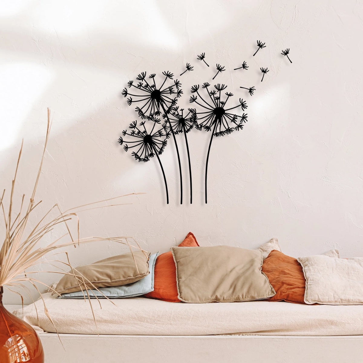 Dandelion Metal Wall Decor - BrossHome Metal Wall Art