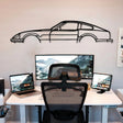 Datsun 280z Car Silhouette Metal Wall Art - BrossHome Metal Wall Art