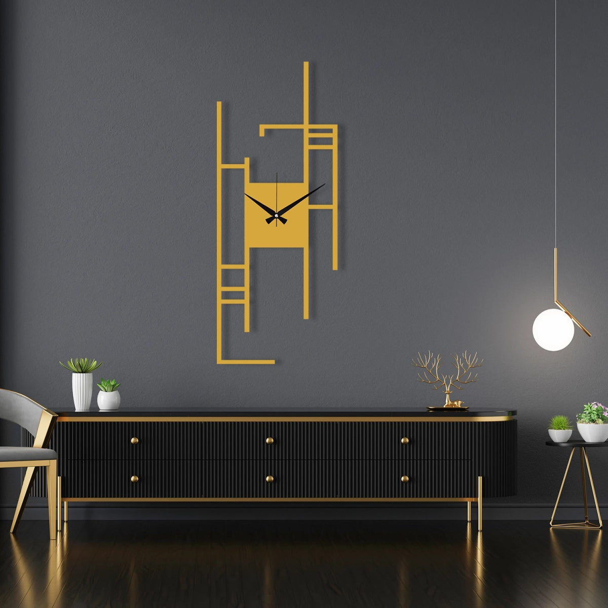 DECORATIVE METAL WALL CLOCK - BrossHome Metal Wall Art