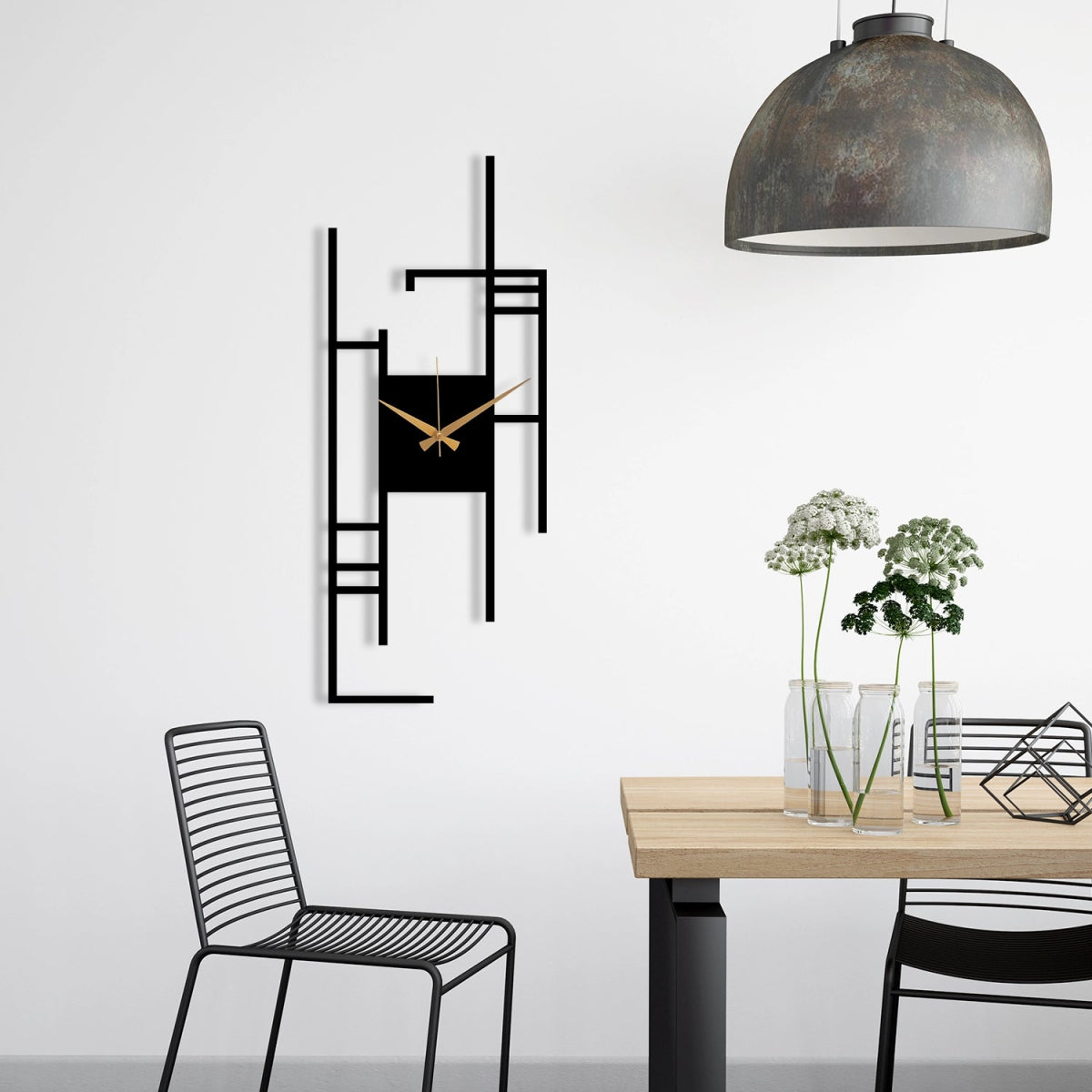 DECORATIVE METAL WALL CLOCK - BrossHome Metal Wall Art