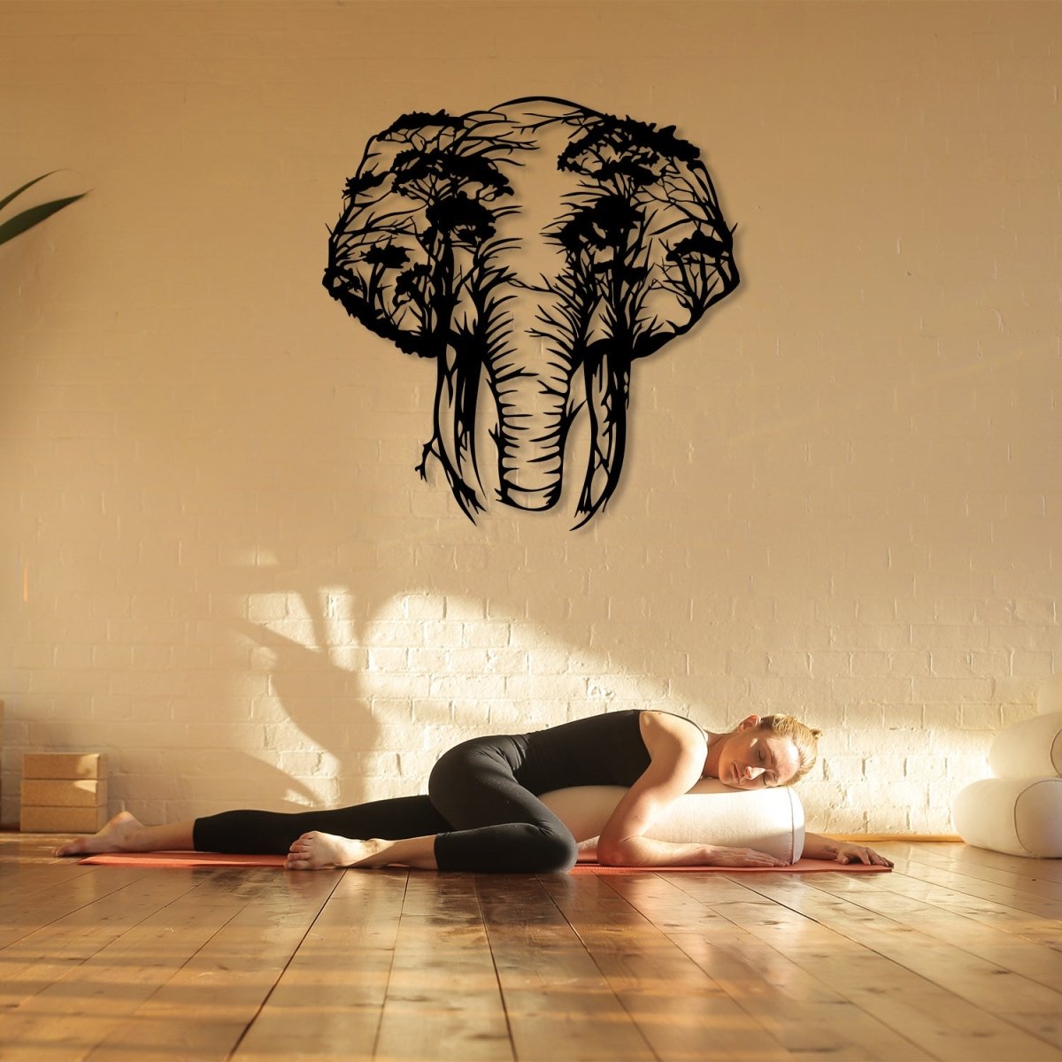 Elephant Tree Metal Wall Decor - BrossHome Metal Wall Art