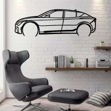 Ev6 Car Silhouette Metal Wall Art - BrossHome Metal Wall Art