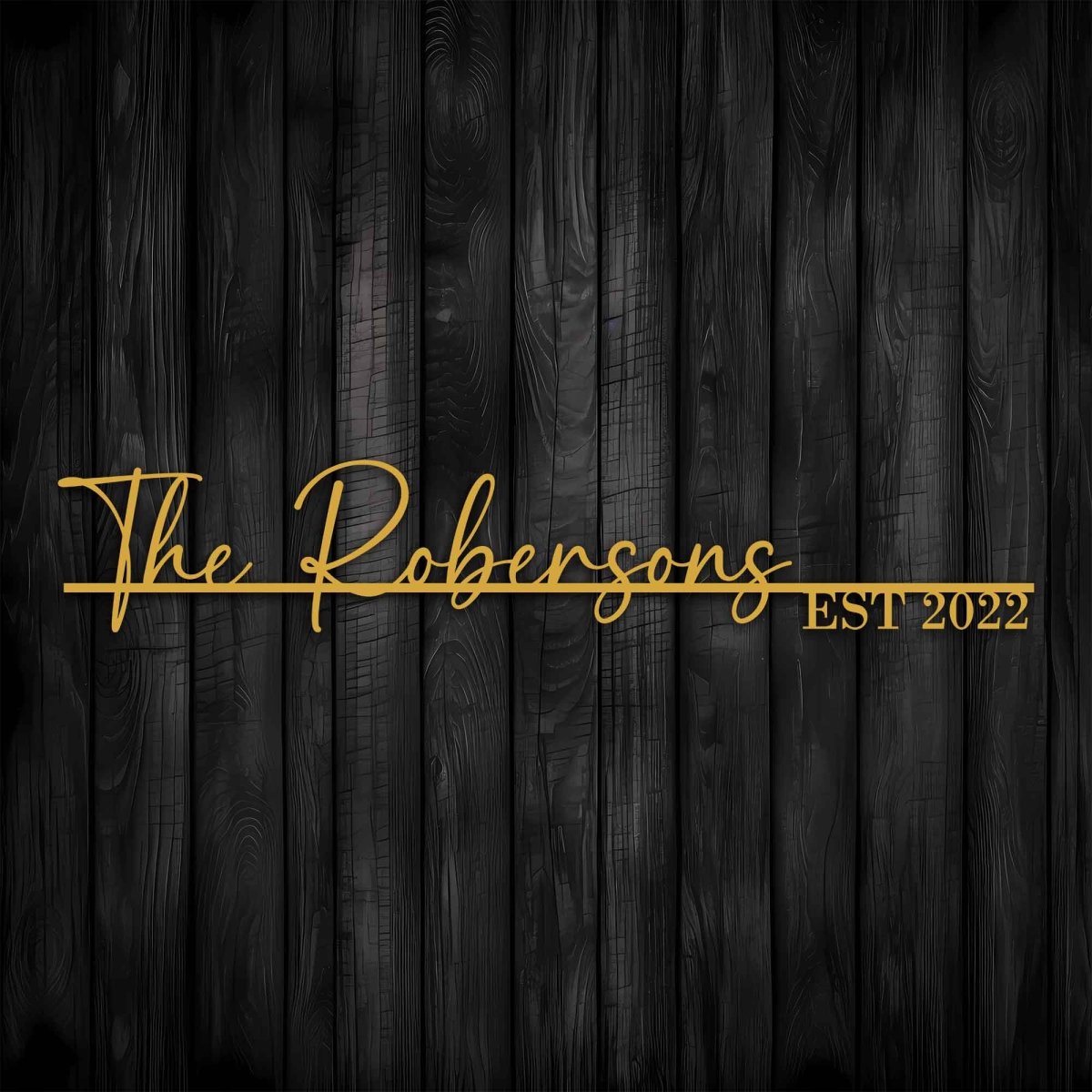 Family Name Metal Signs - BrossHome Metal Wall Art