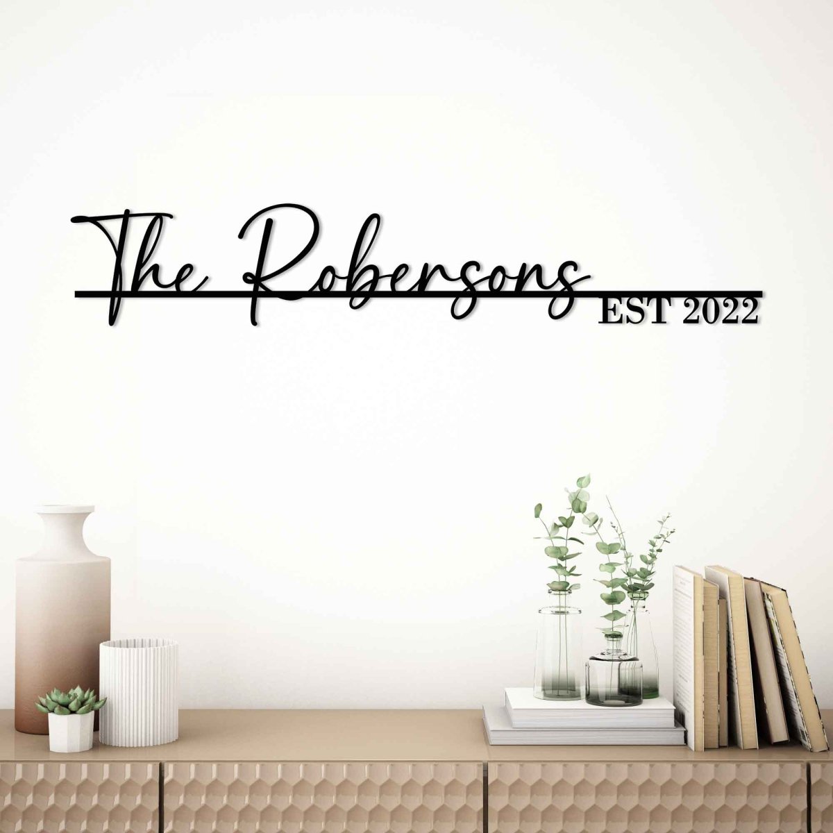 Family Name Metal Signs - BrossHome Metal Wall Art