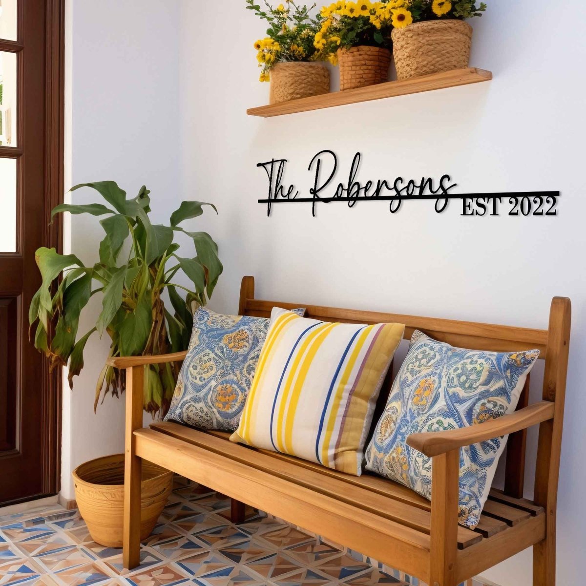 Family Name Metal Signs - BrossHome Metal Wall Art