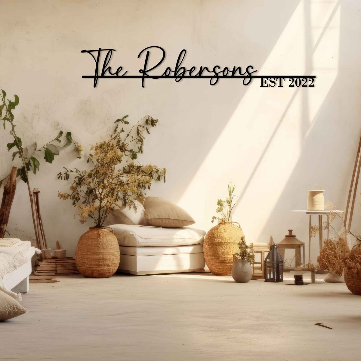 Family Name Metal Signs - BrossHome Metal Wall Art