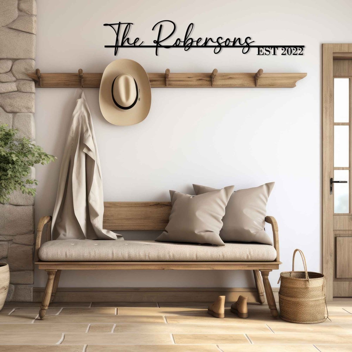 Family Name Metal Signs - BrossHome Metal Wall Art