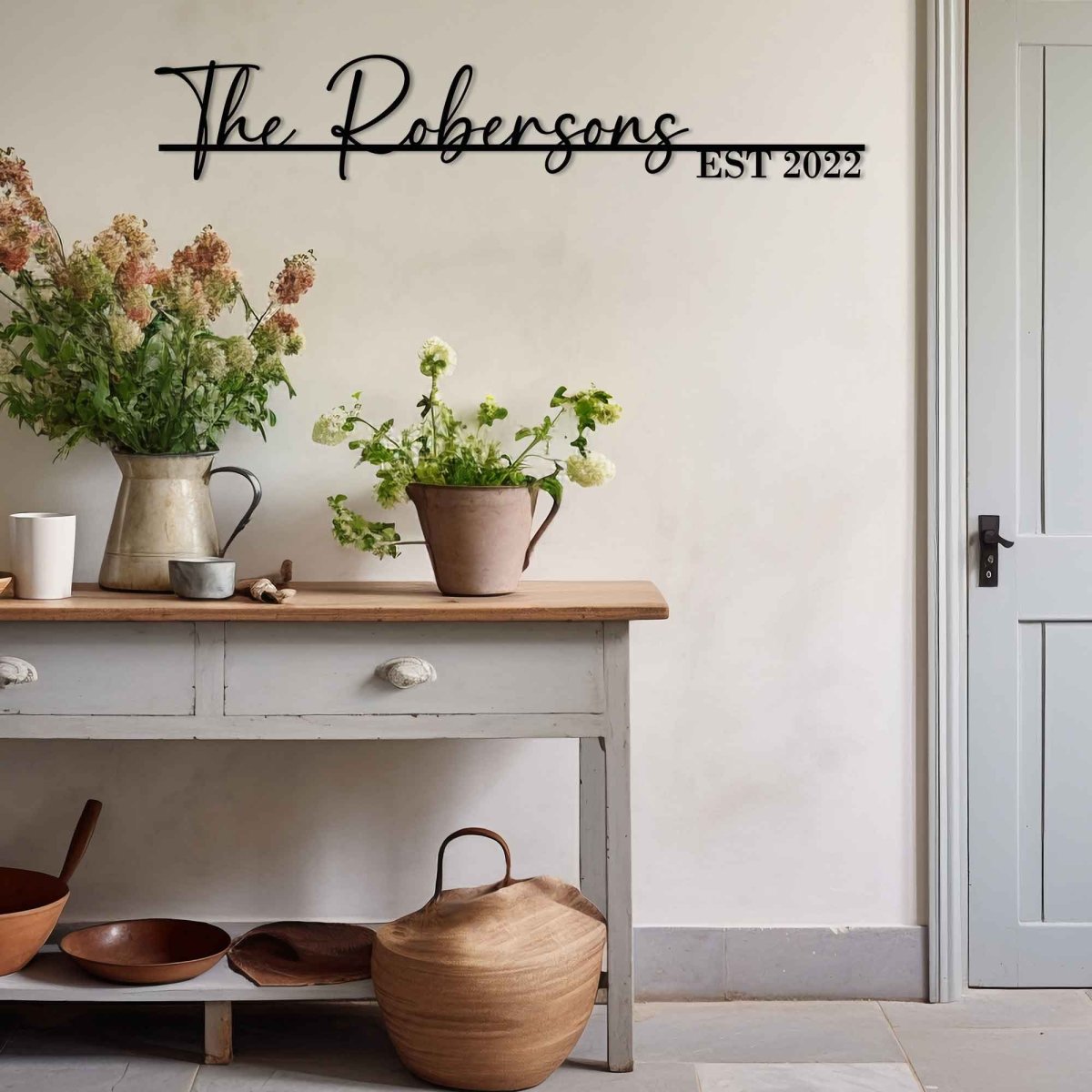 Family Name Metal Signs - BrossHome Metal Wall Art