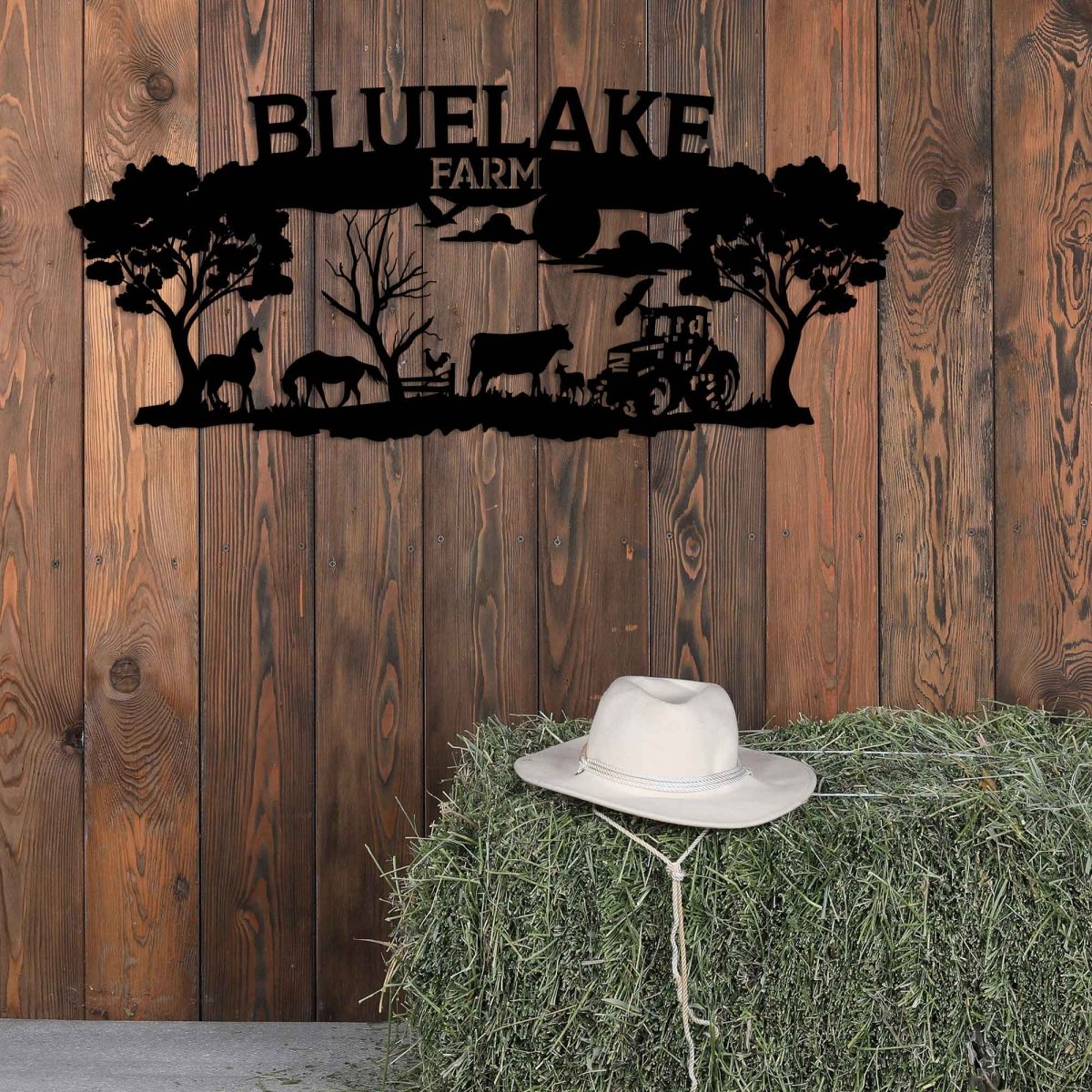 Farm Custom Metal Garden Sign Wall Art Decor - BrossHome Metal Wall Art