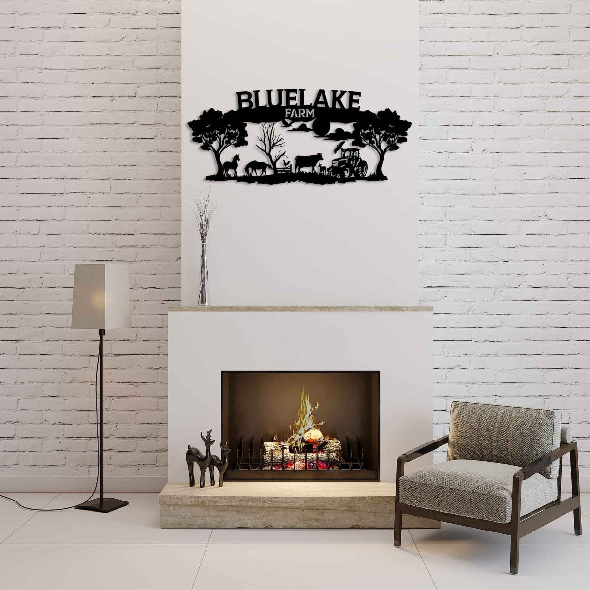 Farm Custom Metal Garden Sign Wall Art Decor - BrossHome Metal Wall Art