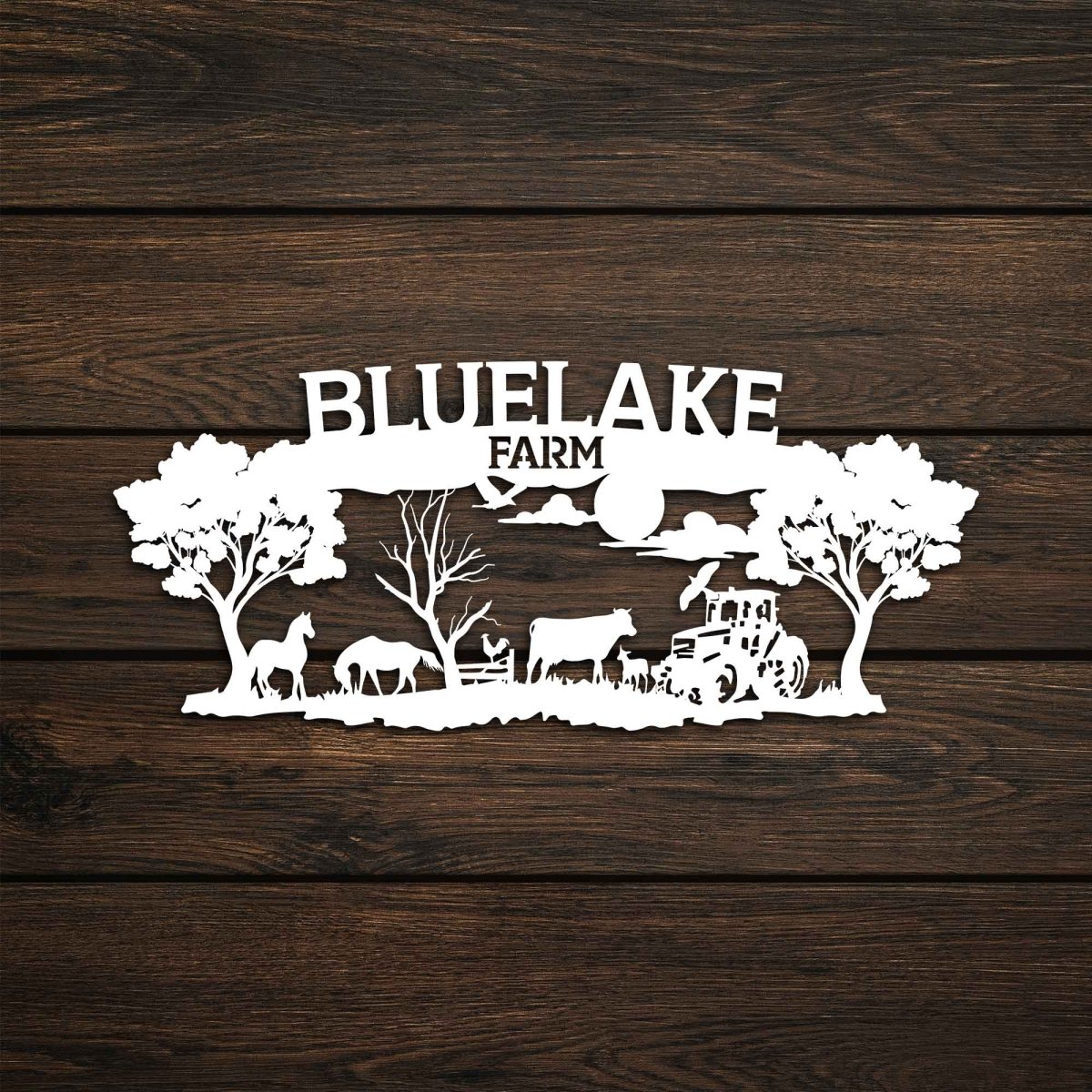 Farm Custom Metal Garden Sign Wall Art Decor - BrossHome Metal Wall Art