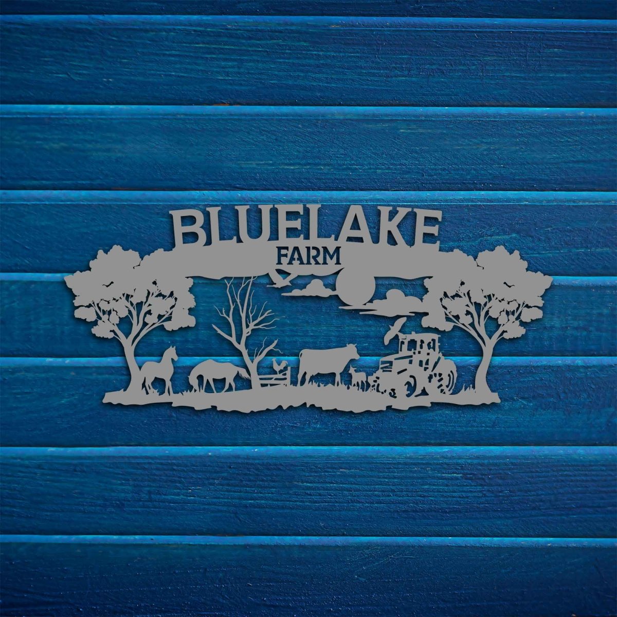 Farm Custom Metal Garden Sign Wall Art Decor - BrossHome Metal Wall Art